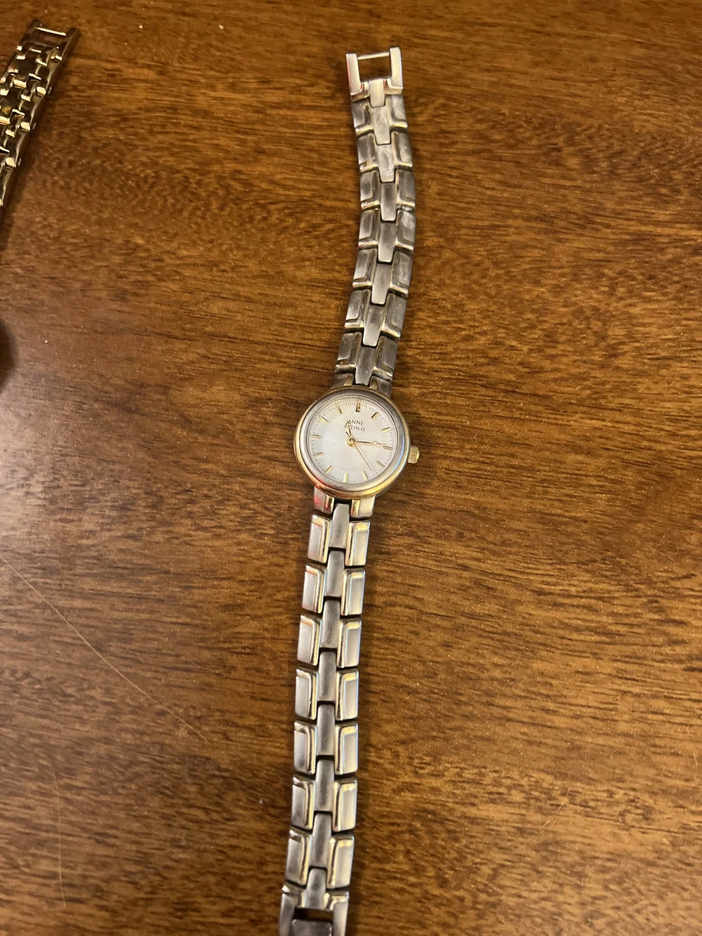 Anne Klein Women's Silver and Gold Two-Tone Bracelet Watch
